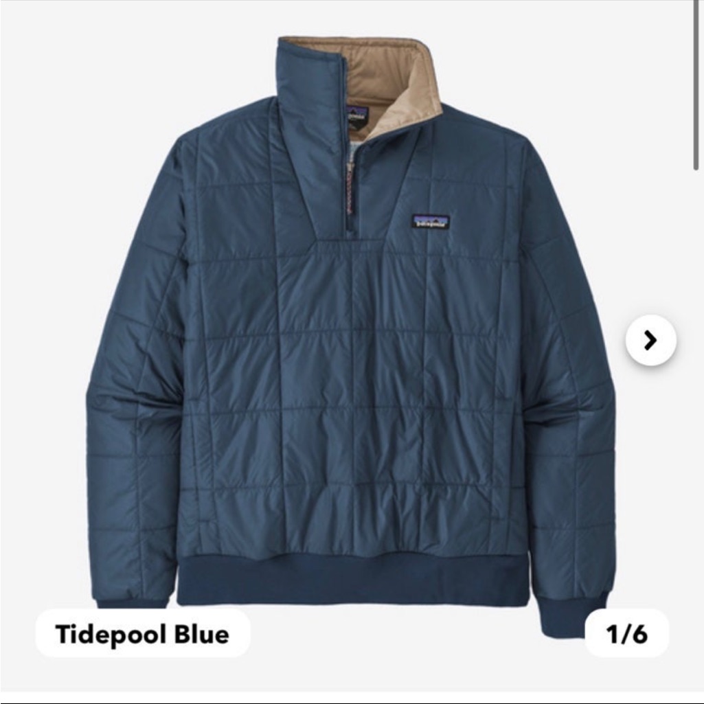 New Patagonia Men’s Box Quilted Pullover